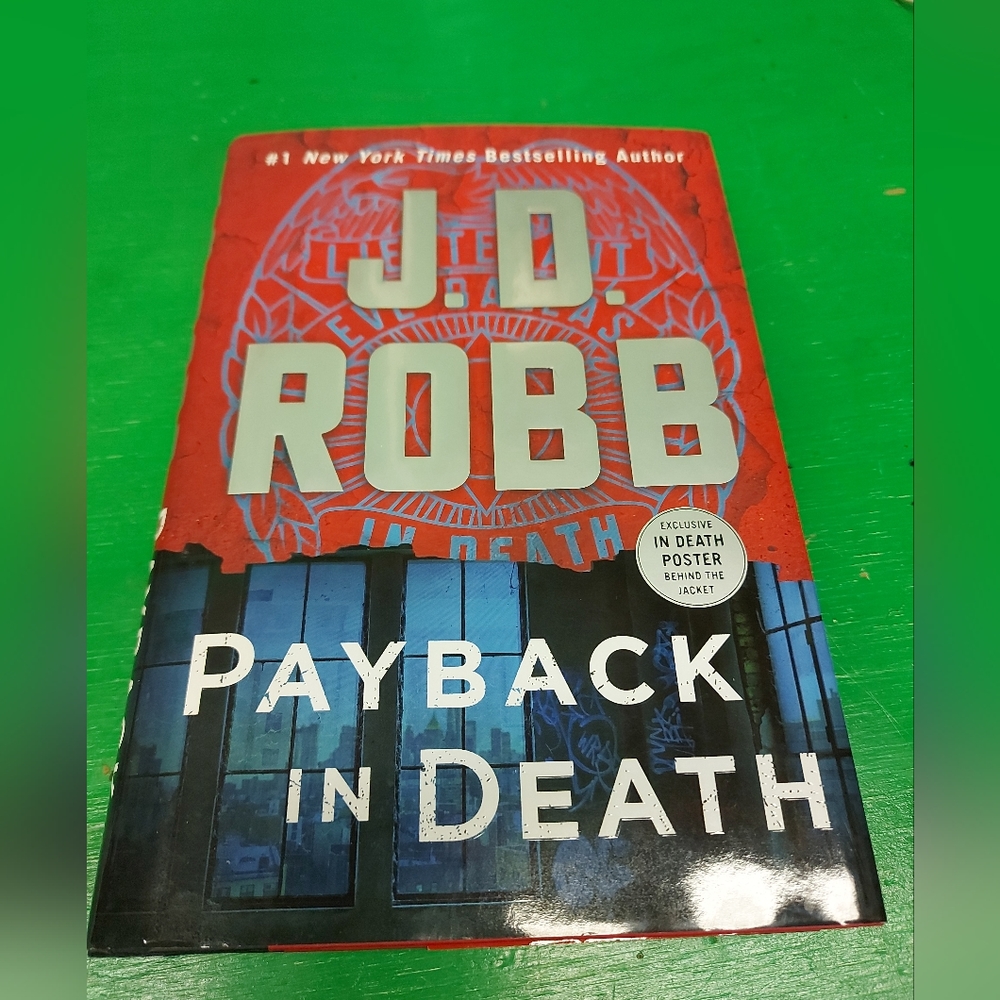 J.D. Robb Payback In Death Hardcover Book 2023